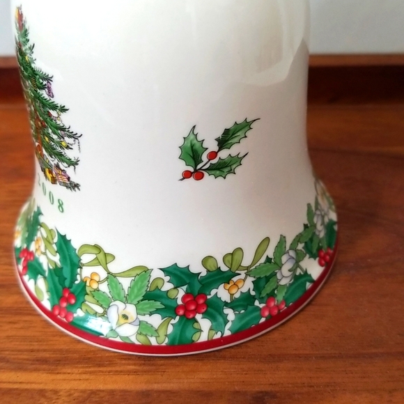Spode 2008 Ceramic Christmas Tree Collectible Bell - Picture 2 of 6